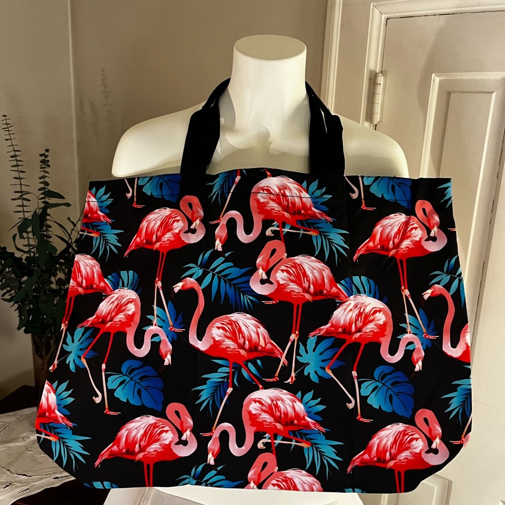 Flamingo tote for beach & pool!